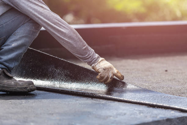 Professional Waterproofing technician working in Rosebush, MI